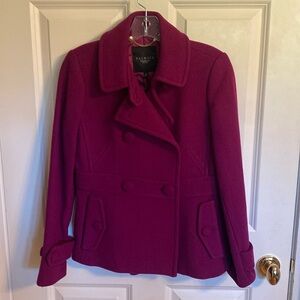 Talbots purple pea coat - new!